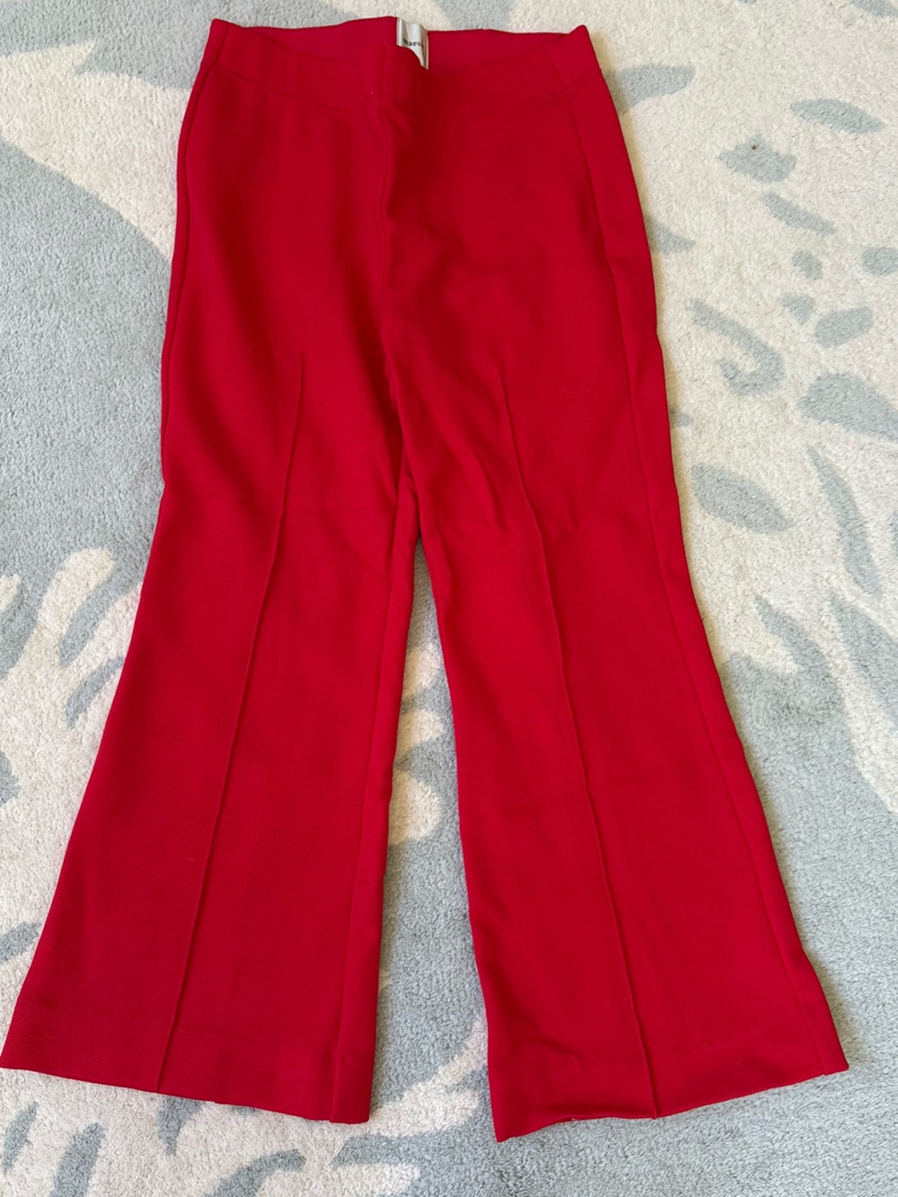 Maeve Red Cropped Flared Pants